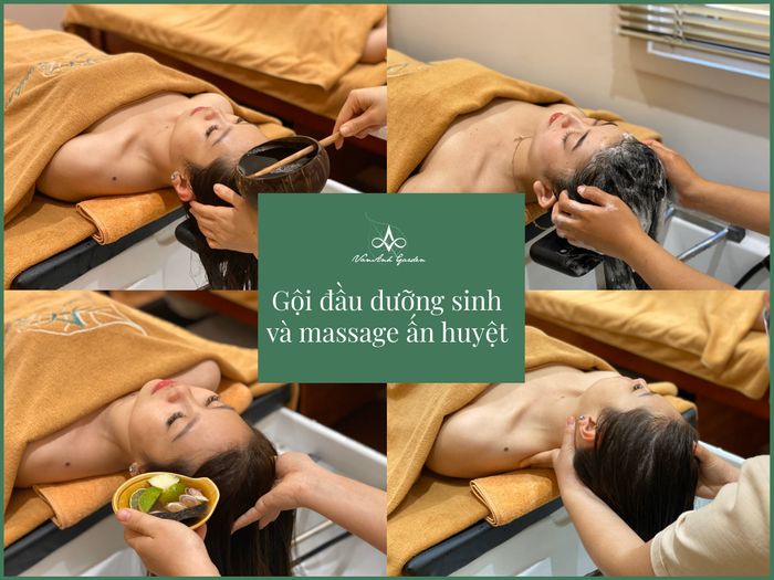 Không gian xanh mát trị liệu tại Van Anh Spa