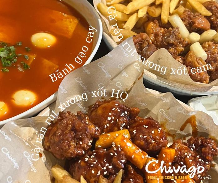 Những món gà rán vàng ruộm hấp dẫn tại Chivago Chicken Vietnam