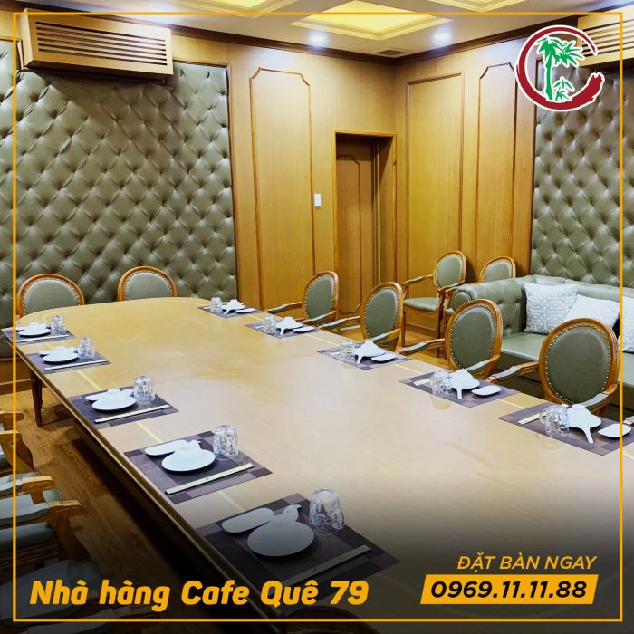Không gian xanh mát tại nhà hàng Quê 79