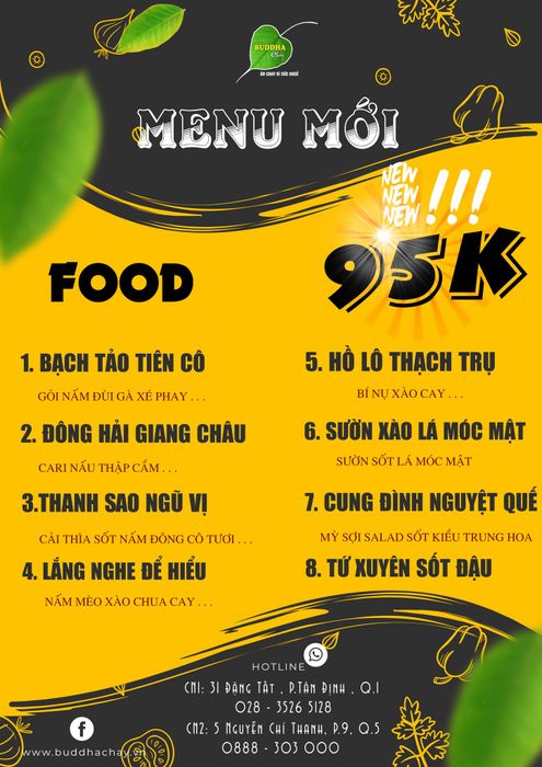 Không gian ấm cúng với ánh sáng dịu nhẹ tại Buddha Chay