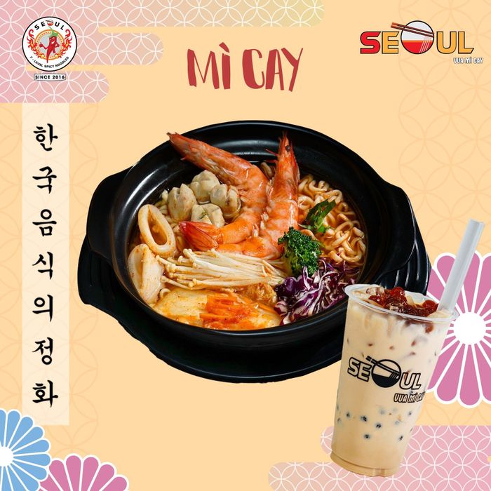 Không gian ấm cúng tại Mì cay Seoul Nha Trang