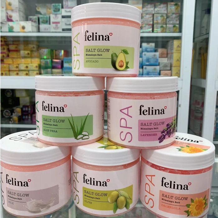 Hình ảnh chân thực Muối Tắm Felina - Vẻ đẹp thuần khiết từ thiên nhiên