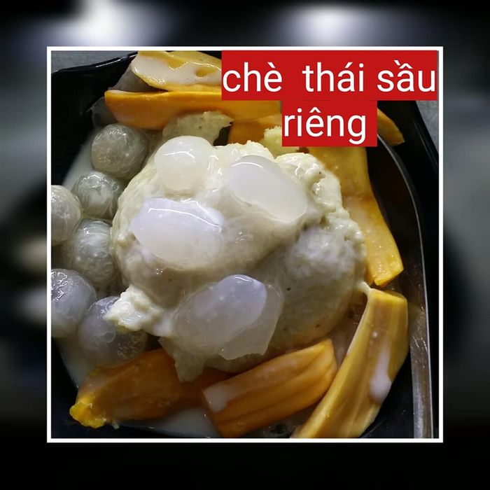 Hình ảnh chén chè Thái sầu riêng thơm ngậy, bắt mắt