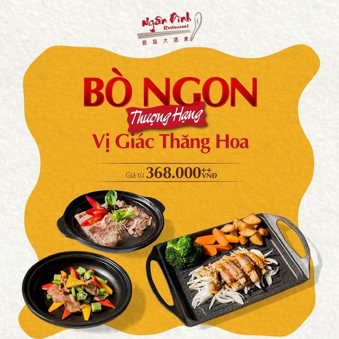 Không gian ẩm thực thanh lịch tại Ngân Đình
