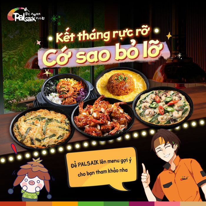 Không gian hiện đại với phong cách Hàn Quốc tại Palsaik Korean BBQ Vietnam
