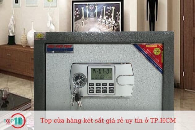 Công ty két sắt Việt Tiệp là một trong những địa chỉ tin cậy tại TPHCM, chuyên cung cấp các sản phẩm két sắt chất lượng cao với nhiều mẫu mã, phù hợp với nhu cầu bảo vệ tài sản của khách hàng.