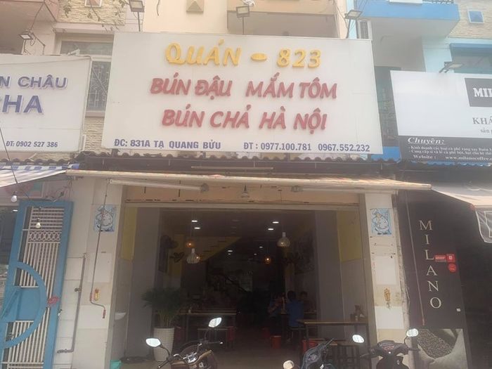 Bún đậu mắm tôm 823 - Địa chỉ đậm đà hương vị truyền thống