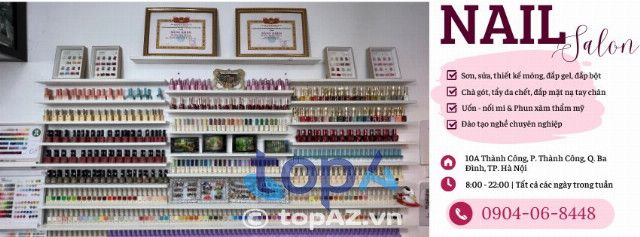 Tiệm nail chất lượng cao tại khu vực Quận Ba Đình
