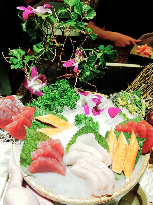 Nghệ thuật trình bày món ăn tại Sushi Lounge