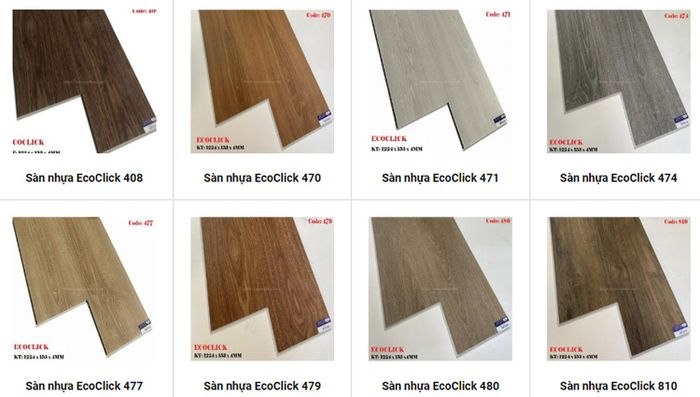 Hình ảnh thực tế Sàn nhựa EcoClick - Vẻ đẹp chuẩn Hàn Quốc