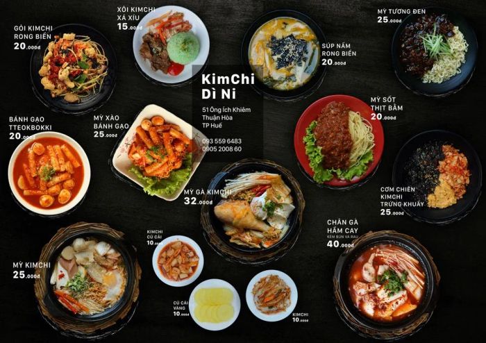 Hình ảnh món ăn hấp dẫn tại Kimchi Dì Ni