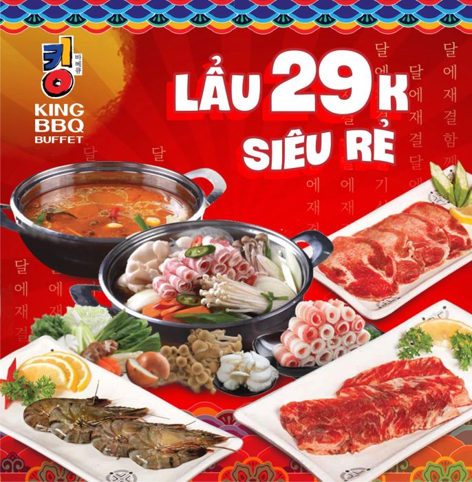 Không gian ấm cúng và sang trọng tại King BBQ