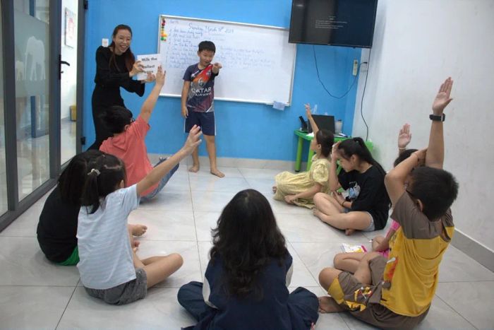 Hình ảnh lớp học tương tác tại Anh Ngữ Tương Lai Trẻ