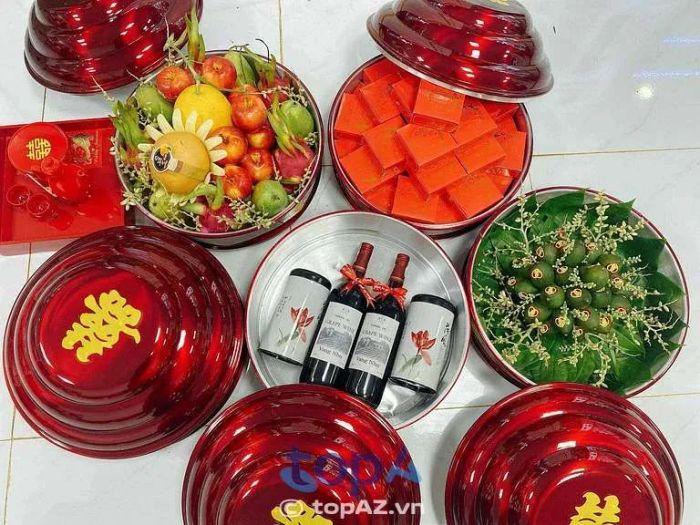 Tiệm Hoa Mẫn Nghi - Địa chỉ nổi tiếng tại TP. Hồng Ngự chuyên cung cấp dịch vụ mâm quả cưới hỏi chất lượng