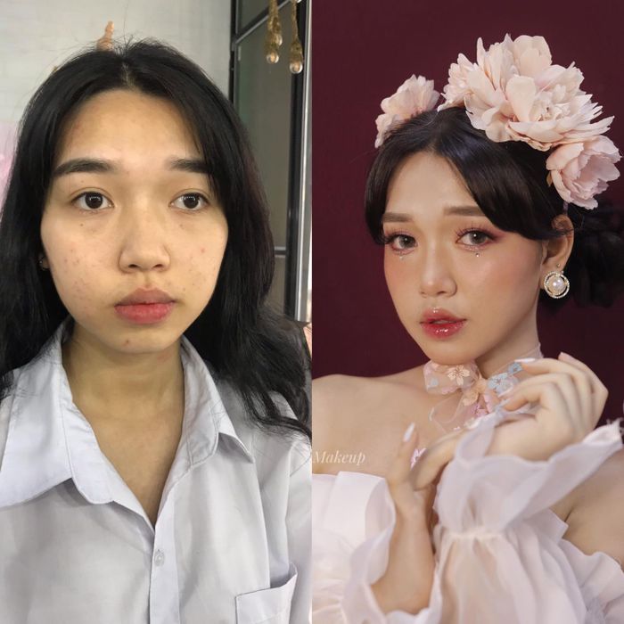 Khoảnh khắc thực hành đầy cảm hứng của học viên Thanh Nhàn Make Up Academy