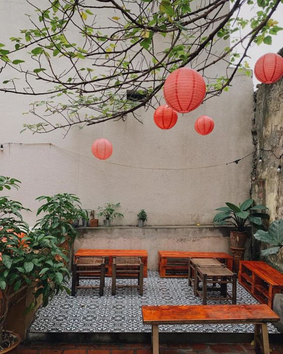 Góc sống ảo vintage đẹp mê ly tại Quán Hè
