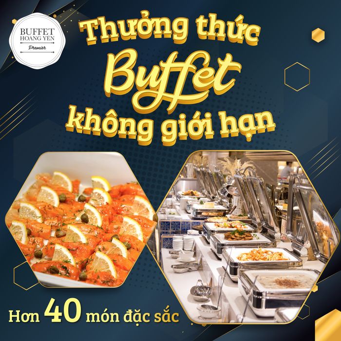 Hình ảnh không gian ẩm thực tại Hoàng Yến Buffet Premier