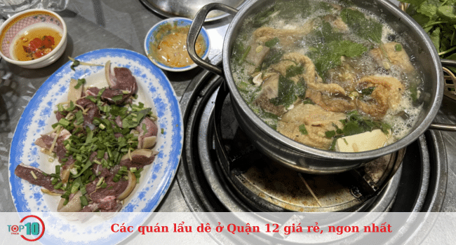 Lẩu Dê Lê Đức Thành luôn là cái tên không thể thiếu trong danh sách những quán lẩu dê ngon và nổi tiếng nhất tại Quận 12.