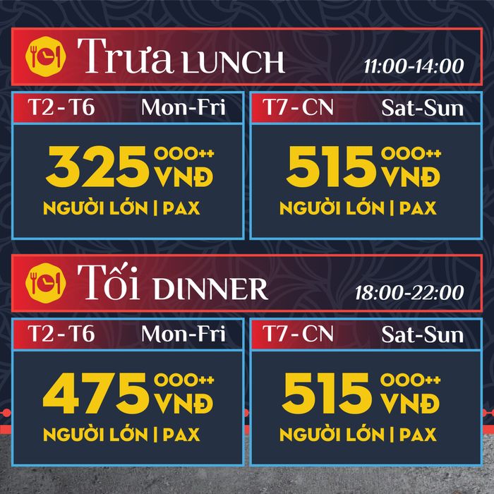 Hình ảnh các món ăn đặc sắc tại Hoàng Yến Buffet Premier