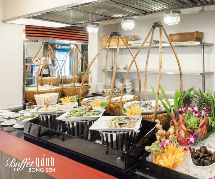 Buffet Gánh - Không gian ẩm thực truyền thống đậm chất Việt