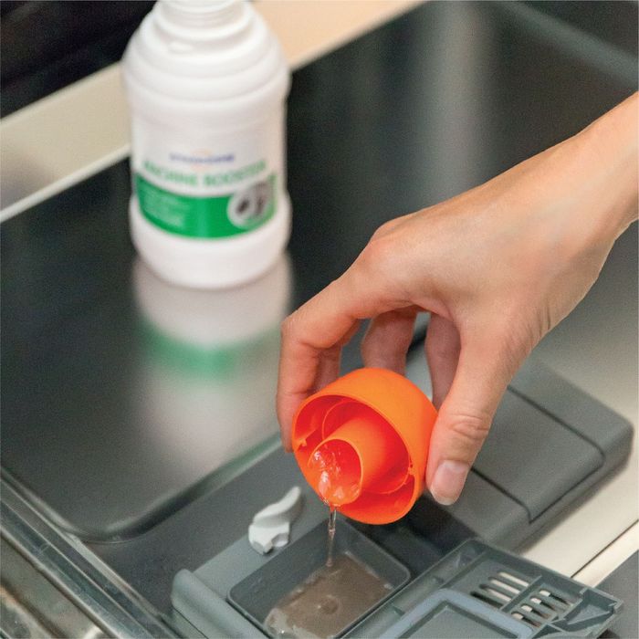 Hình ảnh minh họa hiệu quả làm sạch vượt trội của Machine Booster