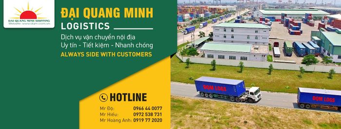 Hình ảnh đội xe container hiện đại của ĐẠI QUANG MINH