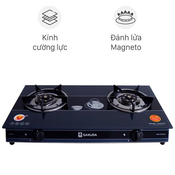 Hình ảnh bếp gas SAKURA thiết kế sang trọng