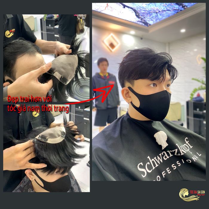 Bộ sưu tập tóc giả nam đa phong cách từ Tóc Giả Sài Gòn