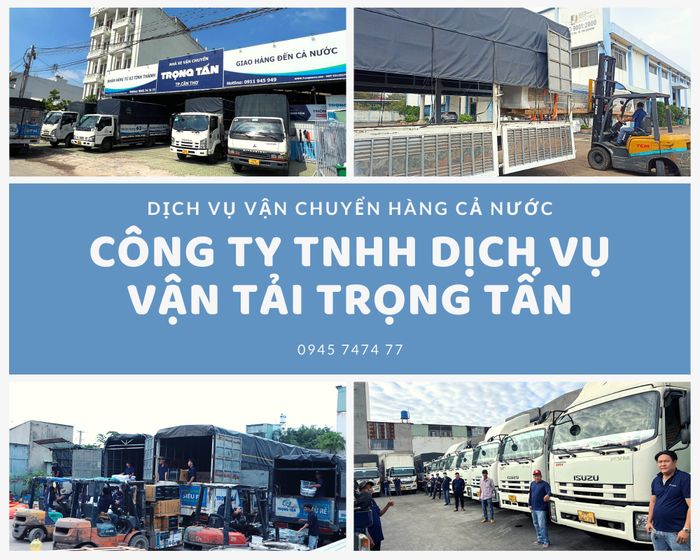 Hình ảnh đội xe tải đa tải trọng của Trọng Tấn