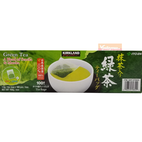Hình ảnh trà xanh túi lọc Kirkland Signature (ảnh 2)