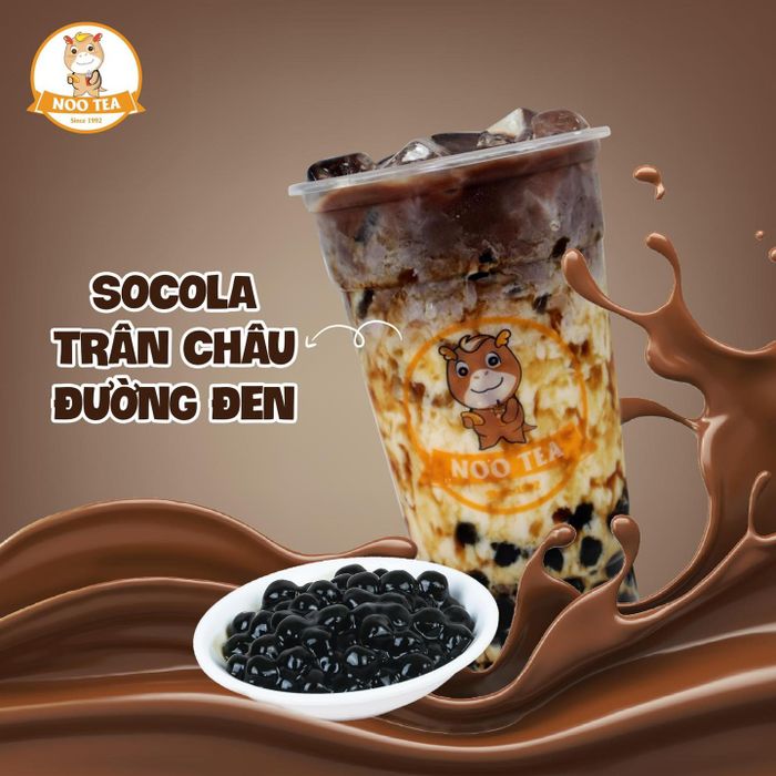 NooTea ảnh 2 - Những ly trà sữa bắt mắt với lớp trân châu đen bóng mẩy, sữa tươi sóng sánh và lớp kem mịn quyến rũ.