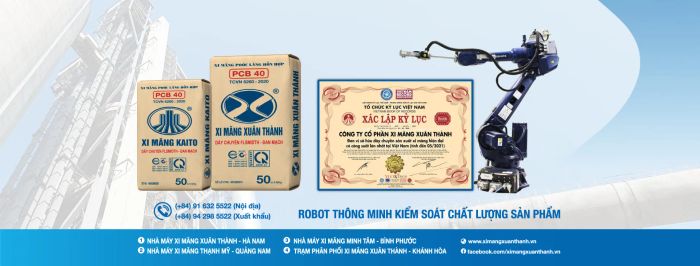 Dây chuyền sản xuất Xi măng Xuân Thành - Công nghệ tự động hóa hiện đại