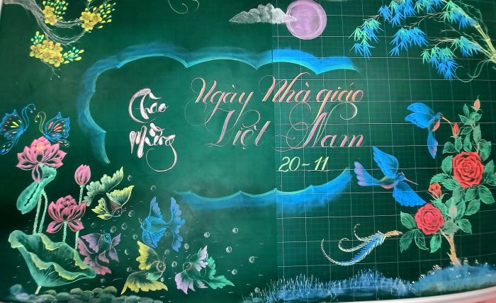Hình ảnh minh họa trang trí bảng theo chủ đề (Nguồn: Sưu tầm)