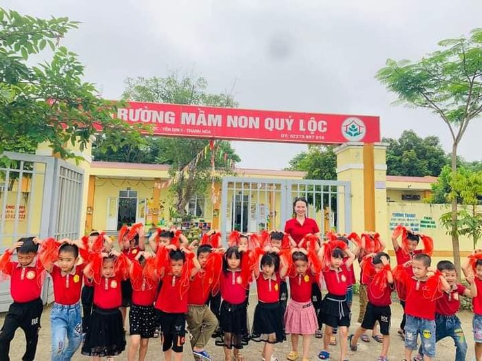 Khoảnh khắc đáng yêu tại Trường Mầm Non Quý Lộc