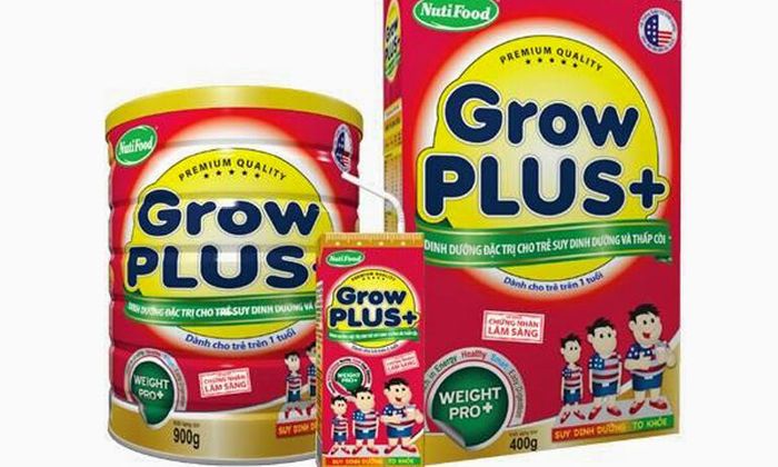 Hình ảnh chân thực về sữa Grow Plus+ NutiFood