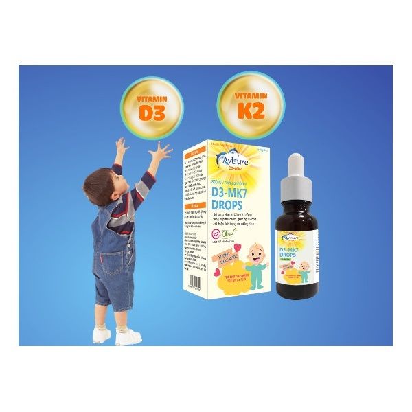 Hình ảnh sản phẩm Vitamin D3 K2 MK7 Avisure - Thiết kế chuyên dụng cho trẻ nhỏ