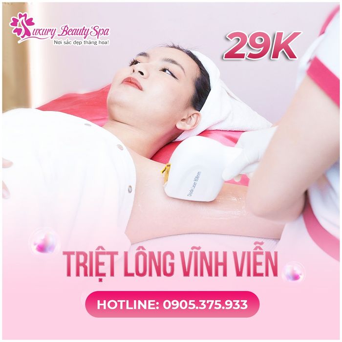 Không gian sang trọng và tiện nghi tại Luxury Beauty Spa Quy Nhơn