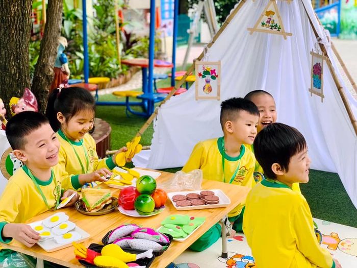 Hình ảnh hoạt động học tập tại Trường Mầm Non An Dương
