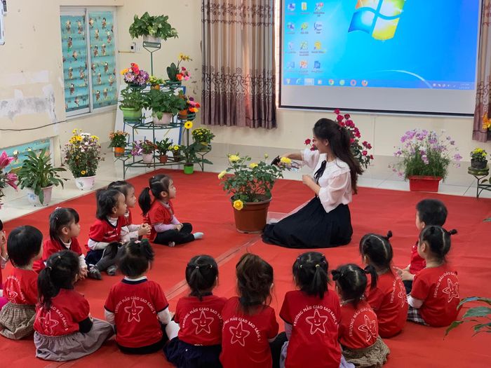Hình ảnh hoạt động học tập vui chơi của các bé tại Trường Mẫu giáo Sao Sáng 5
