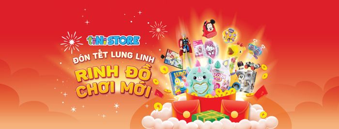 Hình ảnh không gian tiNi Store đầy màu sắc