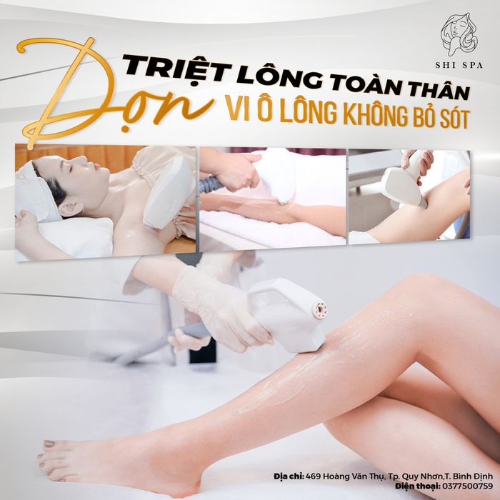 Hình ảnh quy trình triệt lông chuẩn y khoa tại Shi Spa