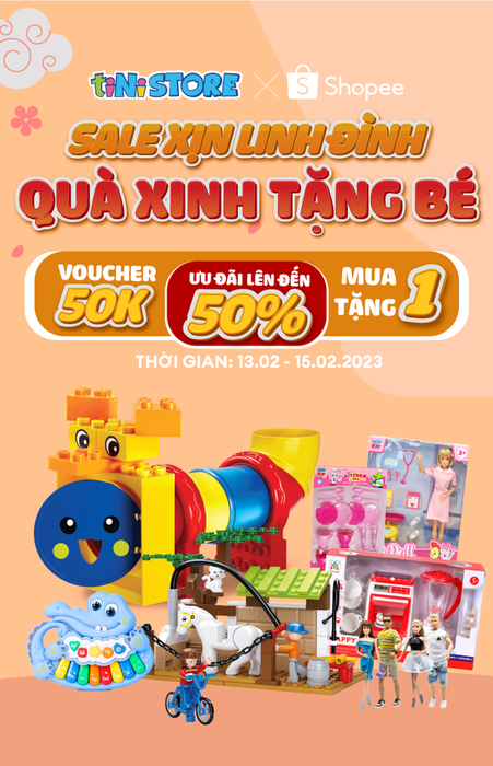 Hình ảnh trưng bày sản phẩm đa dạng tại tiNi Store