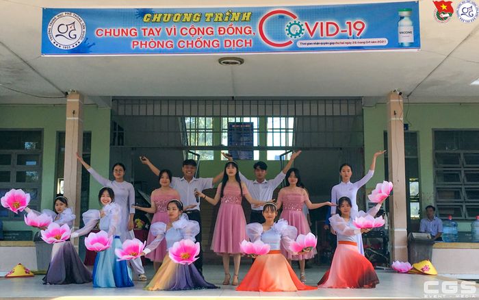 Toàn cảnh khuôn viên THPT Cần Giuộc