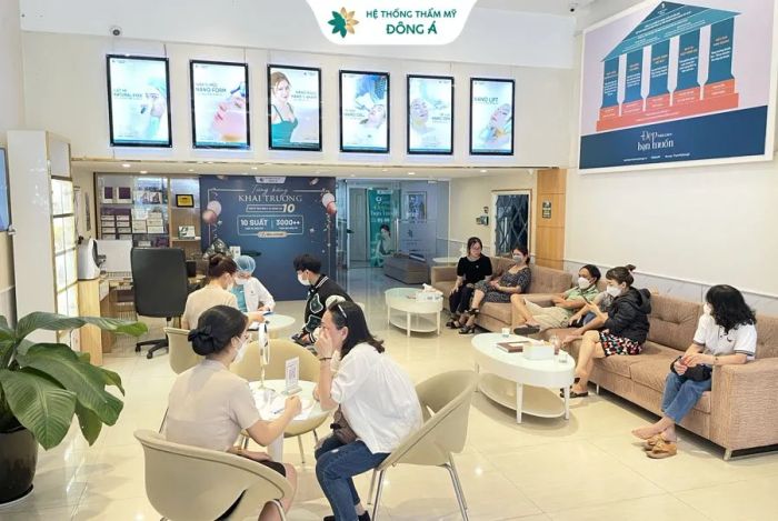 Không gian hiện đại tại Thẩm Mỹ Viện Đông Á Đà Nẵng