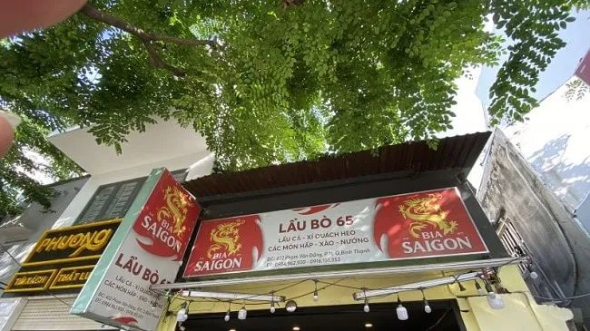 Quán Lẩu Bò 65 – Một địa chỉ quen thuộc cho những tín đồ yêu thích món lẩu bò truyền thống nhưng không kém phần đặc biệt.