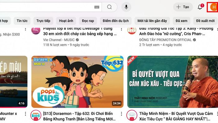 Các bước thay banner YouTube trên máy tính - Phần 1
