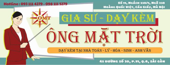 Hình ảnh lớp học đầy cảm hứng tại Gia Sư Ông Mặt Trời