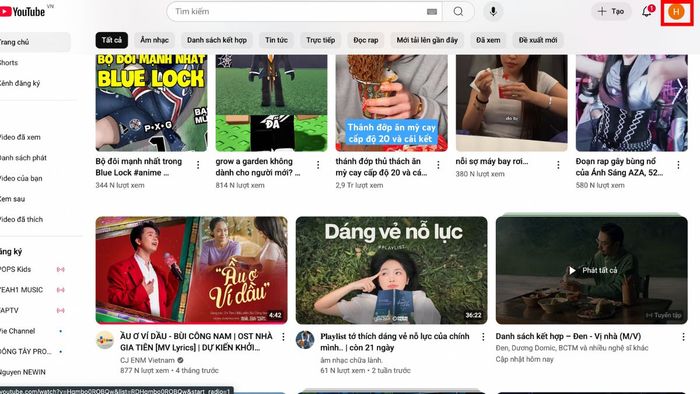 Các bước thay đổi ảnh hồ sơ YouTube trên máy tính - Phần 1