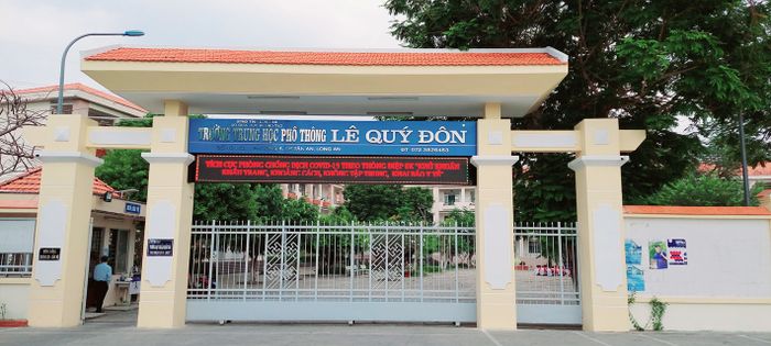 Hình ảnh thứ hai chân thực về không gian học tập và sinh hoạt tại THPT Lê Quý Đôn