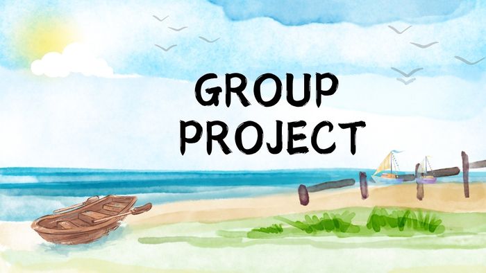 Template PowerPoint chủ đề mùa hè thanh bình